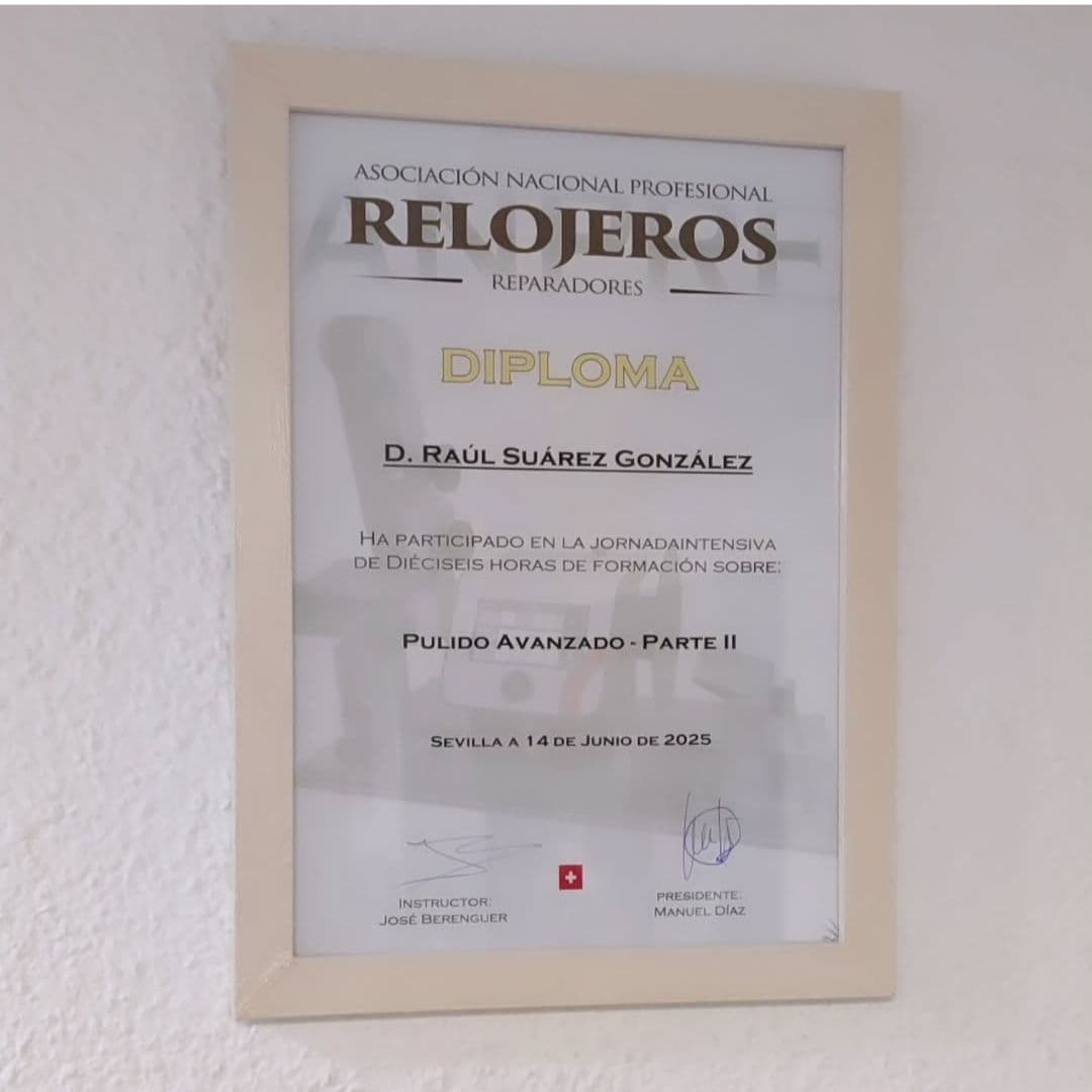 Certificado profesional de relojería 4