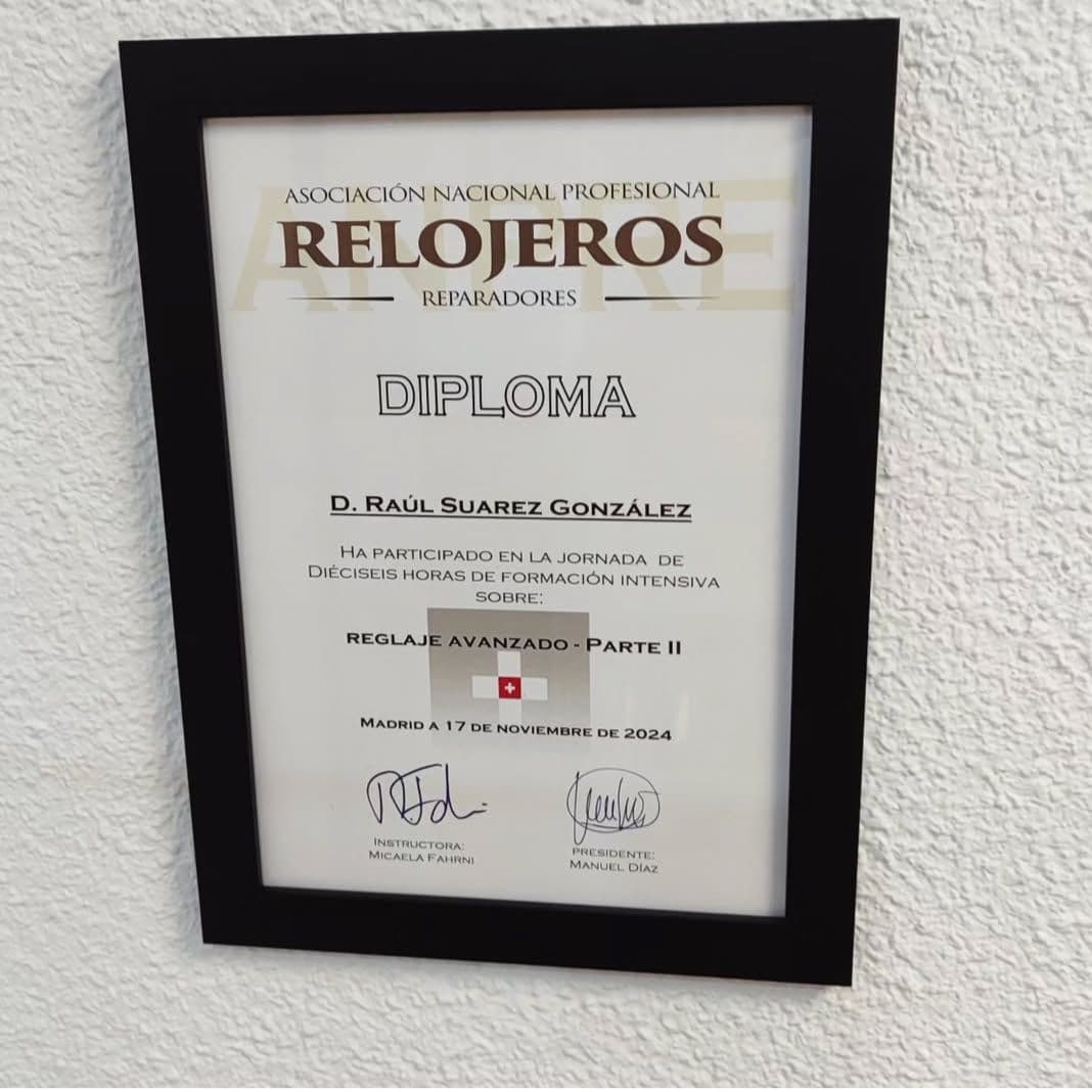 Certificado profesional de relojería 5